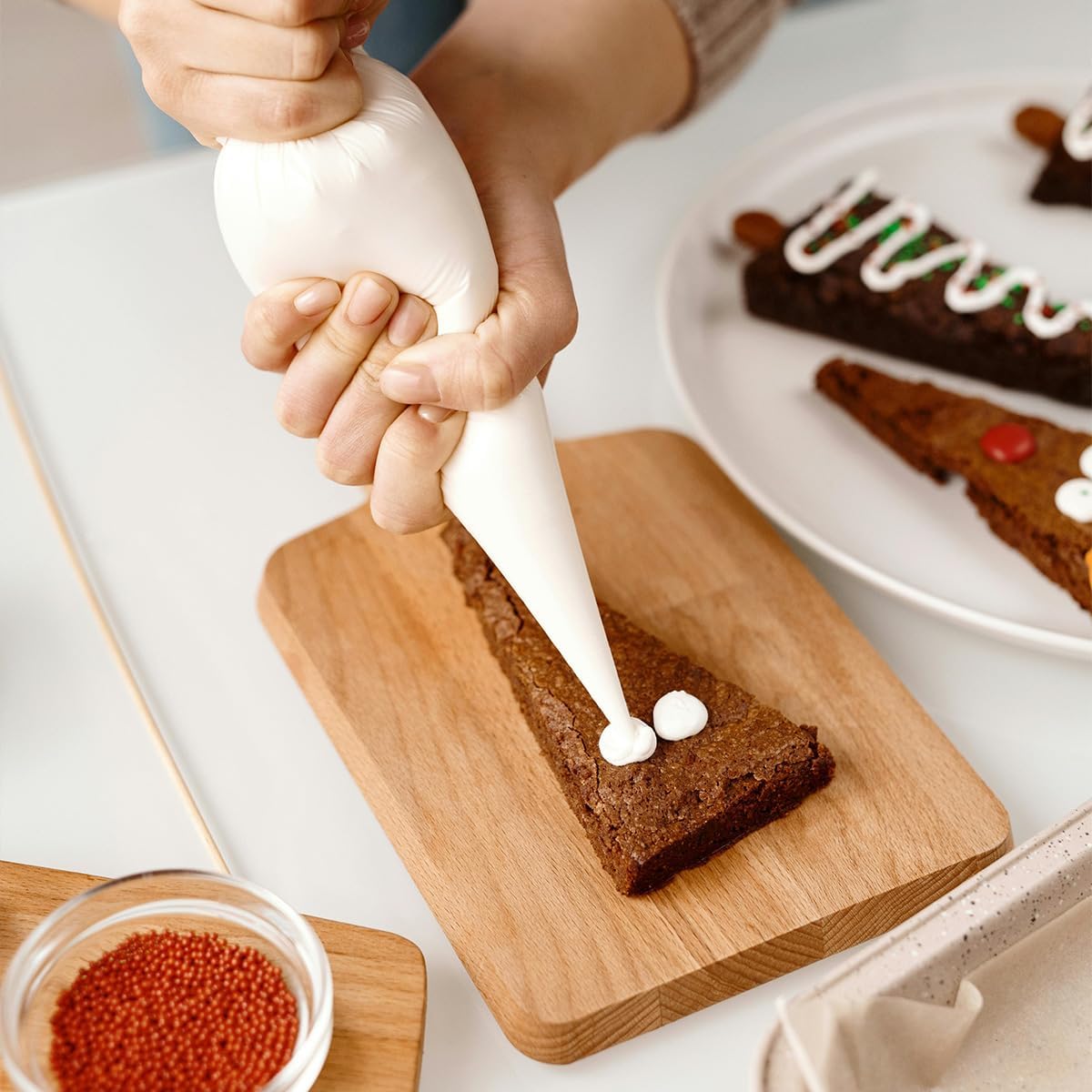 16 Inch Piping Bag Disposable, 100 Pcs Large Pastry Bags