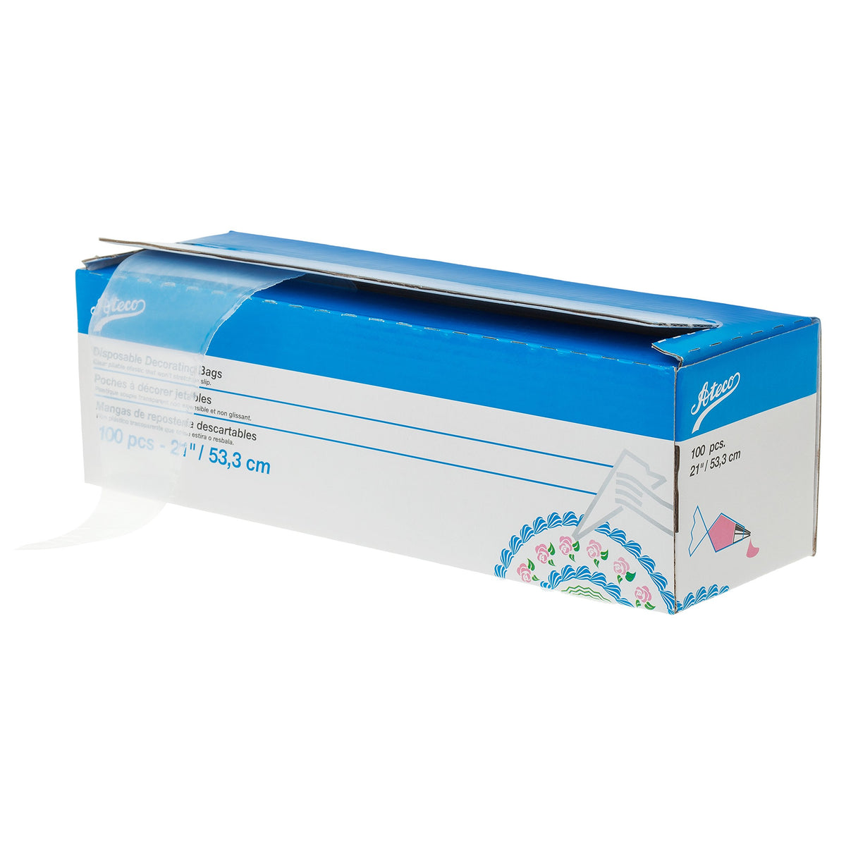 Ateco Disposable Decorating Bags, 18-Inch, Pack of 100