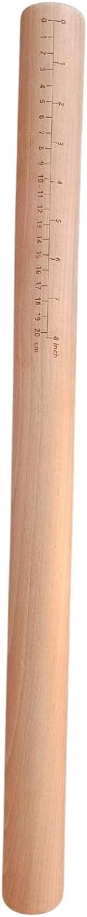 "Il Bastone" Beechwood Italian Style Rolling Pin by PastaVirtuoso, For Rolling Out Dough For Pasta, Bread, Baking, and More