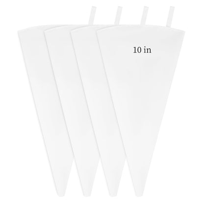 4 Pack 24 Inch Extra Large Reusable Piping Bags,Cotton Cloth Pastry Bags with Plastic Coating, Professional Tipless Icing Bags for Cake Decorating Cupcakes Cookies Desserts and Baking Supplies