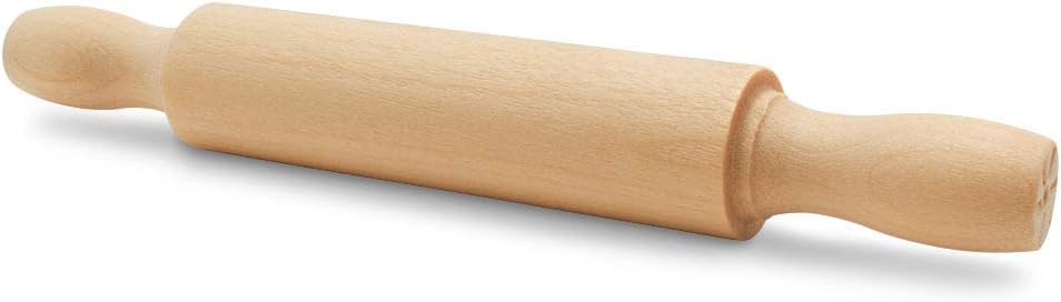 Wooden Mini Rolling Pin, 5 Inches Long, Pack of 6, Great for in The Kitchen and Crafting, Party Favors by Woodpeckers