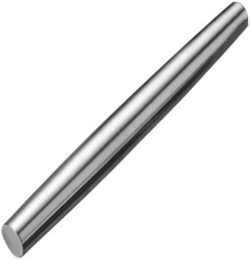 AMUZHI Smooth Seamless Stainless Steel Rolling Pin, 12.8 Inch