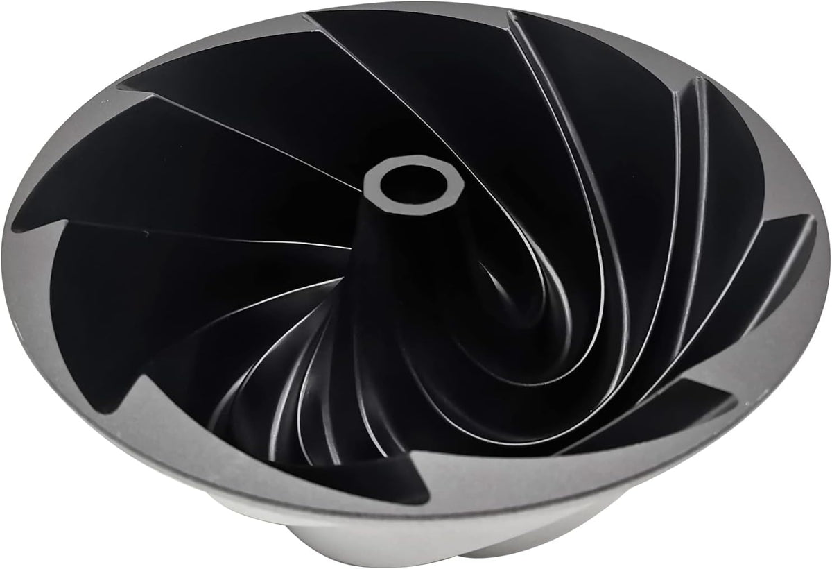 Charlotte Cake Mold, 8 Inch Cake Pan Aluminium Kitchen Accessories Decoration Christmas Wedding Valentine’s 3D Charlotte Cake Pan (Swirl Shape)