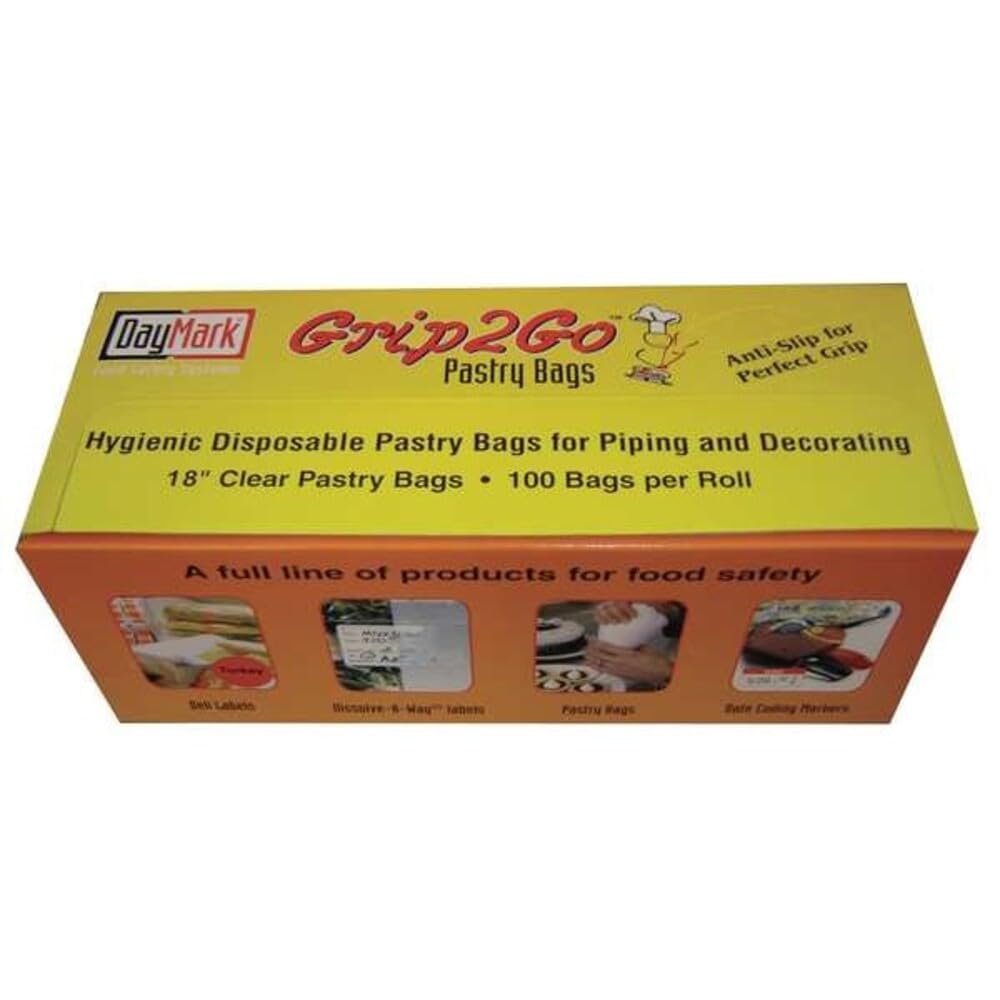DayMark Safety Systems-IT112793 18" PipingPal Plus Disposable Pastry Bag with Dispenser (100 Bags)