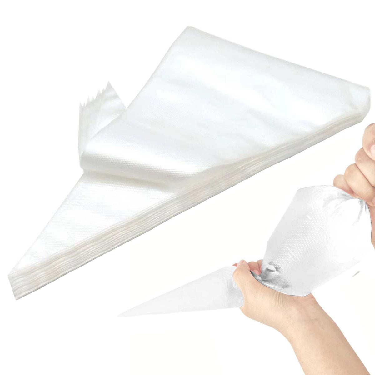 Large Pastry Bags Disposable, 100 Pcs 24 Inch Thickened Strong Decorating Bags for Frosting, Royal Icing, Professional Cake Supplies for Baking and Decorating