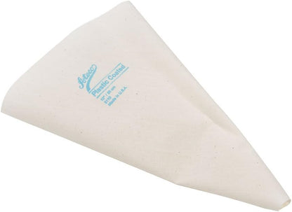 Ateco Plastic Coated Canvas Decorating Bag, 14-Inch, Reusable, Made in USA, White