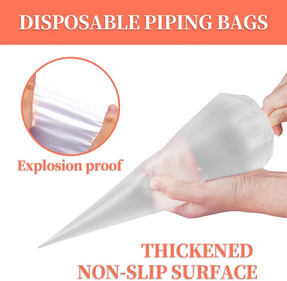 24 Inch Extra Large Piping Bags Disposable,50 Pack Thick Pastry Bags
