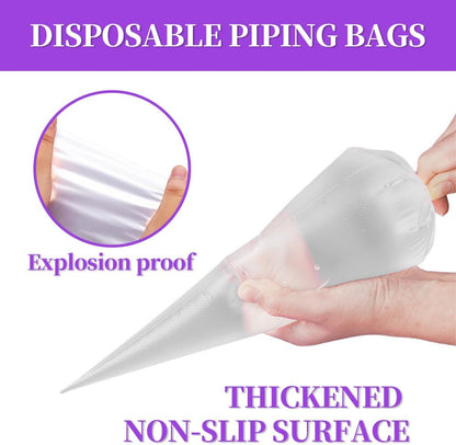24 Inch Disposable Large Piping Bags,100 PACK Extra Large Thick Pastry Bags