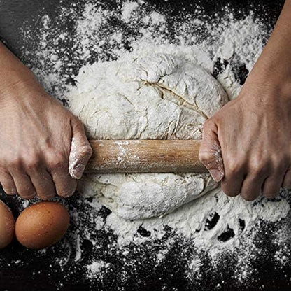 Patelai 3 Pieces Small Rolling Pin Wood Mini Dumpling Dough Roller, 6.3 in