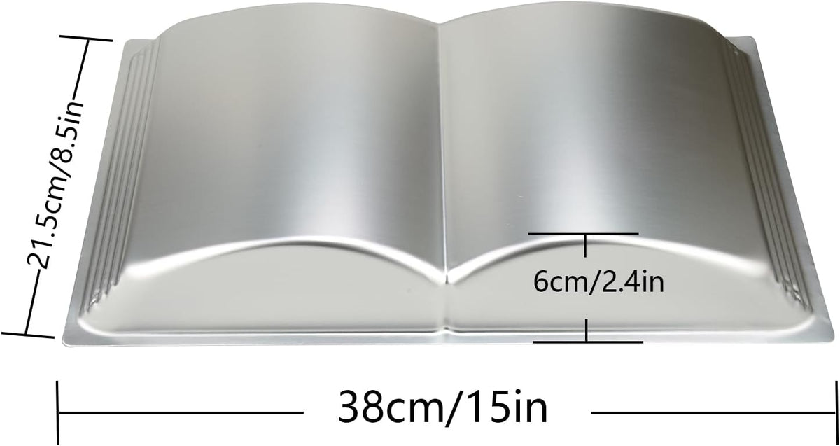 Book Shape Cake Pan, 3D Birthday Cake Pan, Aluminum Alloy Cake Molds Nonstick Baking Tools