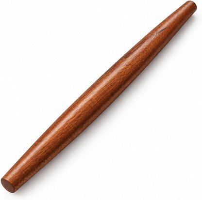 Wooden Rolling Pin, Beech Wood, 17.6" Dough Roller for Baking