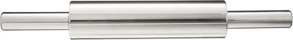 Fox Run Stainless Steel Rolling Pin With Handles, 18" x 2.6" x 2.8" Roller