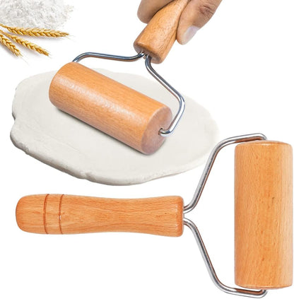Watris Veiyi Small Rolling Pin, Wooden Dough Roller for Home Kitchen