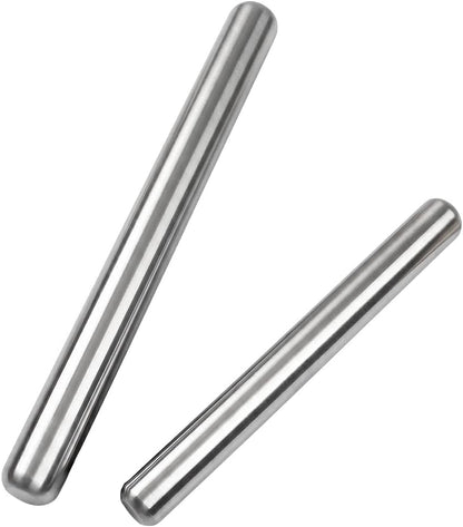 Rolling Pin 15.7" & 11.8" Set of 2, Integrated Made of Stainless Steel