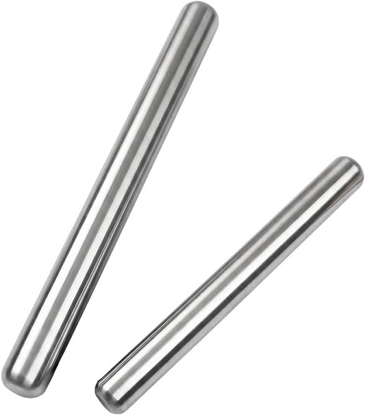 Rolling Pin 15.7" & 11.8" Set of 2, Integrated Made of Stainless Steel