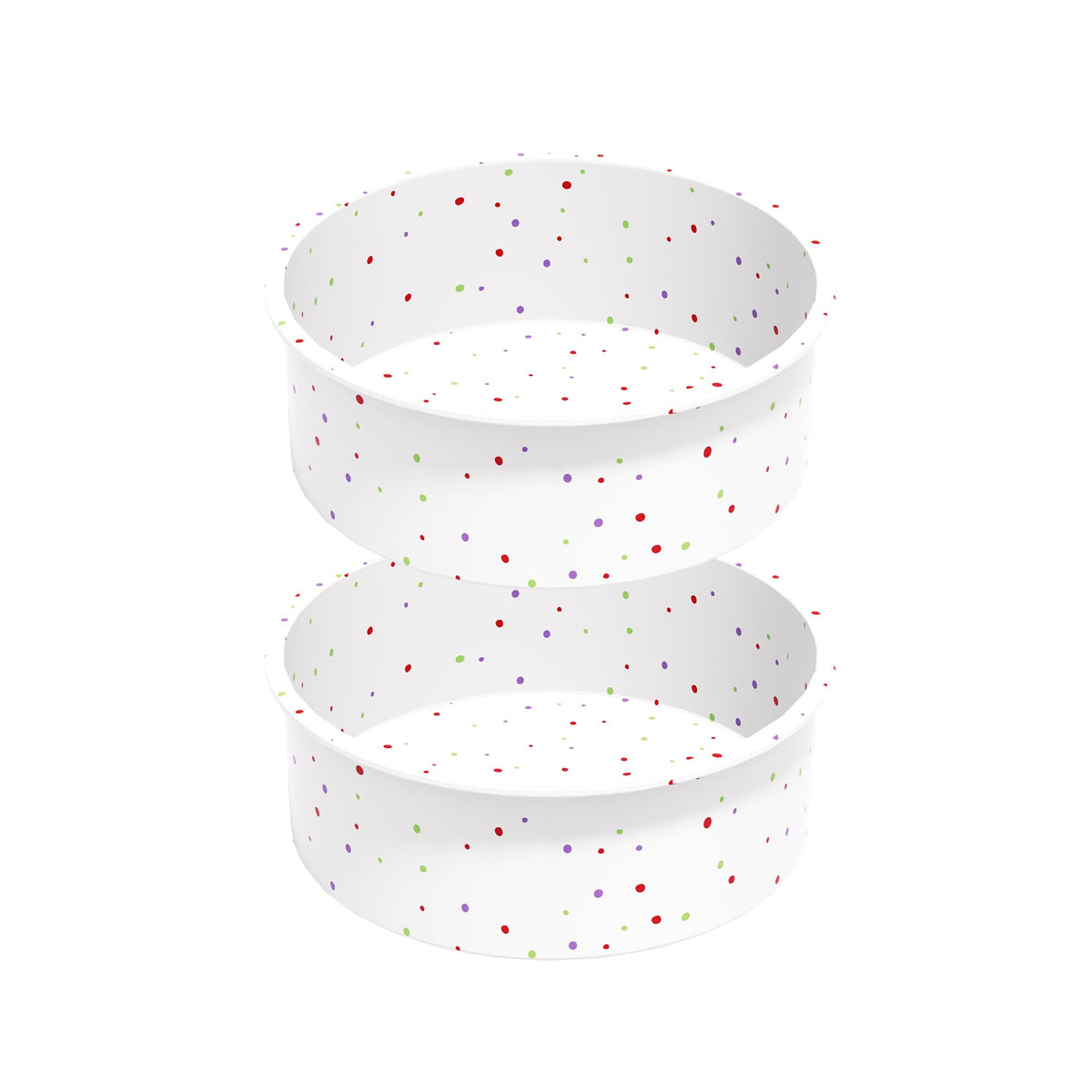 saphe Silicone 6 Inch Cake Pans - Round Baking Molds, Set of 4 Cake Molds for Layer Cake, Cheesecake, Rainbow Cake