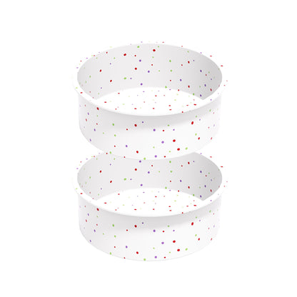 saphe Silicone 6 Inch Cake Pans - Round Baking Molds, Set of 4 Cake Molds for Layer Cake, Cheesecake, Rainbow Cake