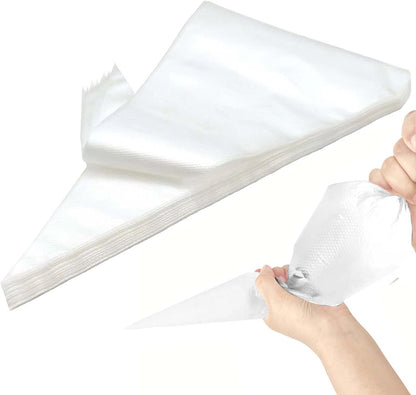 Disposable Piping Bags 18 inch, 200 Pcs Disposable Piping Bags, Disposable Large Pastry Bags for Cupcake, Cake Disposable Decorating Bags for Frosting