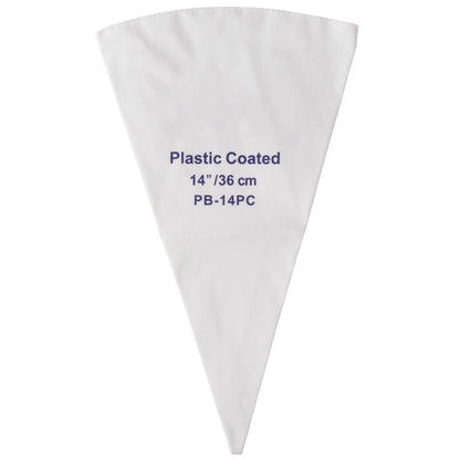 Winco Pastry Bag Cotton with Plastic Coating, 21-Inch,White,Medium
