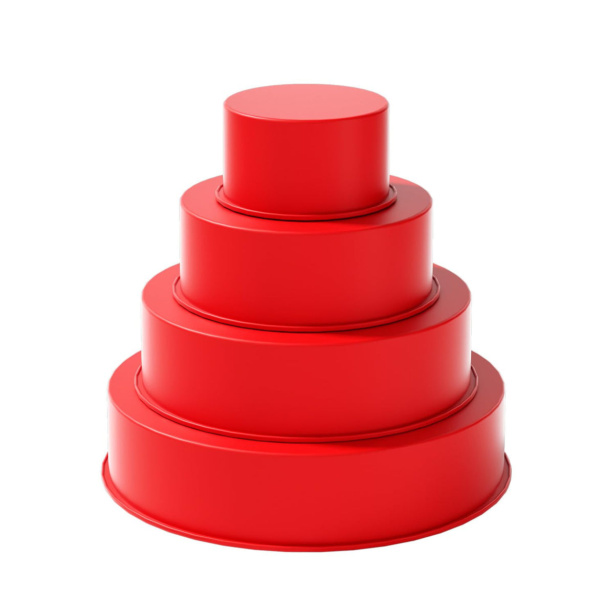 saphe 4 packs Silicone Cake Pans, Nonstick Silicone Round Cake Molds for baking, silicone bakeware sets for Cakes, Cheese Cakes and Chocolate Cake (4+6+8+10inch)
