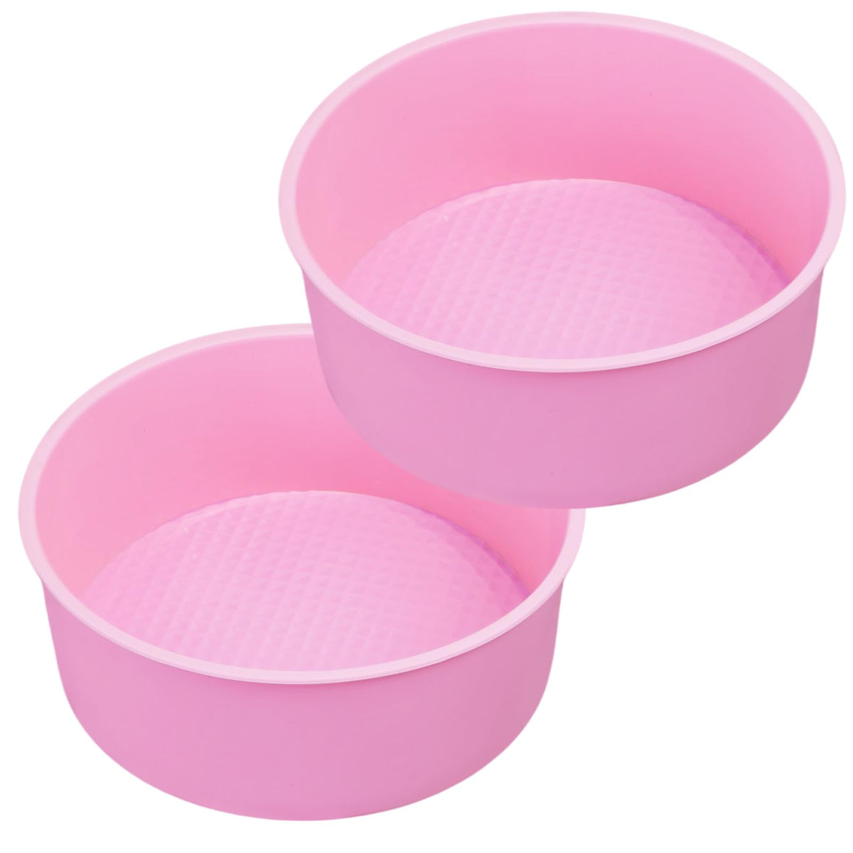 4.75 Inch Round Cake Pan, 4 Pcs Silicone Cake Pans for Baking, Nonstick Baking Mold BPA Free Dishwasher Safe, Great for Layer Cake, Cheese Cake, Chocolate Cake