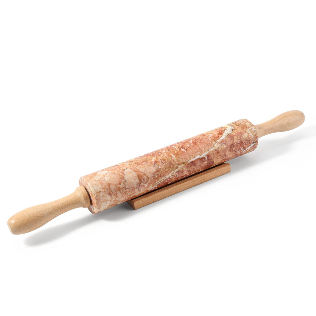 Koville Marble Rolling Pin, Non-Stick African Stone Polished Dough Roller, Pasta, Dumpling, Ravioli, Fondant, Pie Crust, Kitchen Baking Pastry Tools