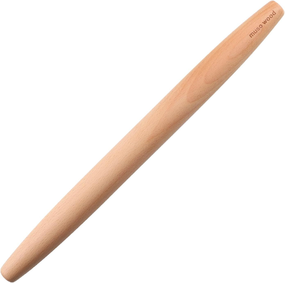 muso wood Wooden Rolling Pin for Baking, Beech Wood Tapered Rolling Pin