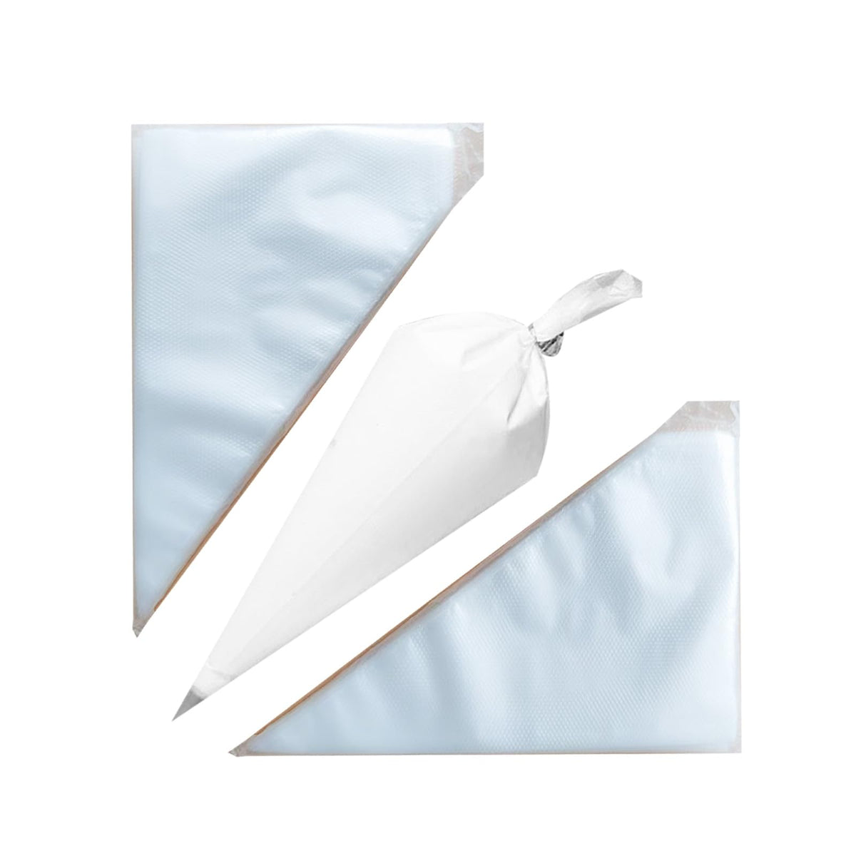 Piping Bags - 12 Inch Disposable Icing Bags, 200 PCS Decorating Bags for Frosting, Pastry Bags, Great for Cakes and Cookies Decoration, S/M/L, Clear