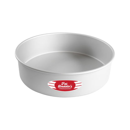 Fat Daddio's PRD-83SET Anodized Aluminum Round Cake Pans, 2 Piece Set, 8 x 3 Inch