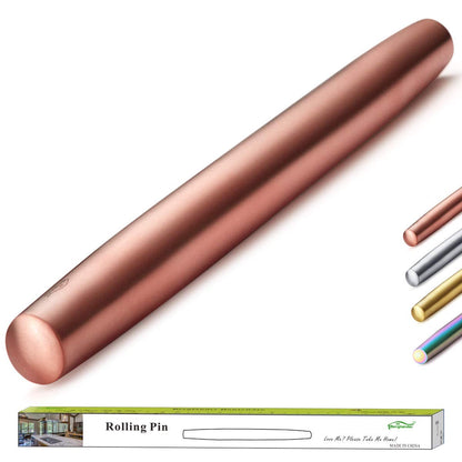 Stainless Steel Rolling Pin, Matte Finish 16.7 Inches, Berglander Rolling Pin For Baking Pizza Dough, Pie, Cookie, Essential Kitchen Utensil Gift Ideas For Bakers.