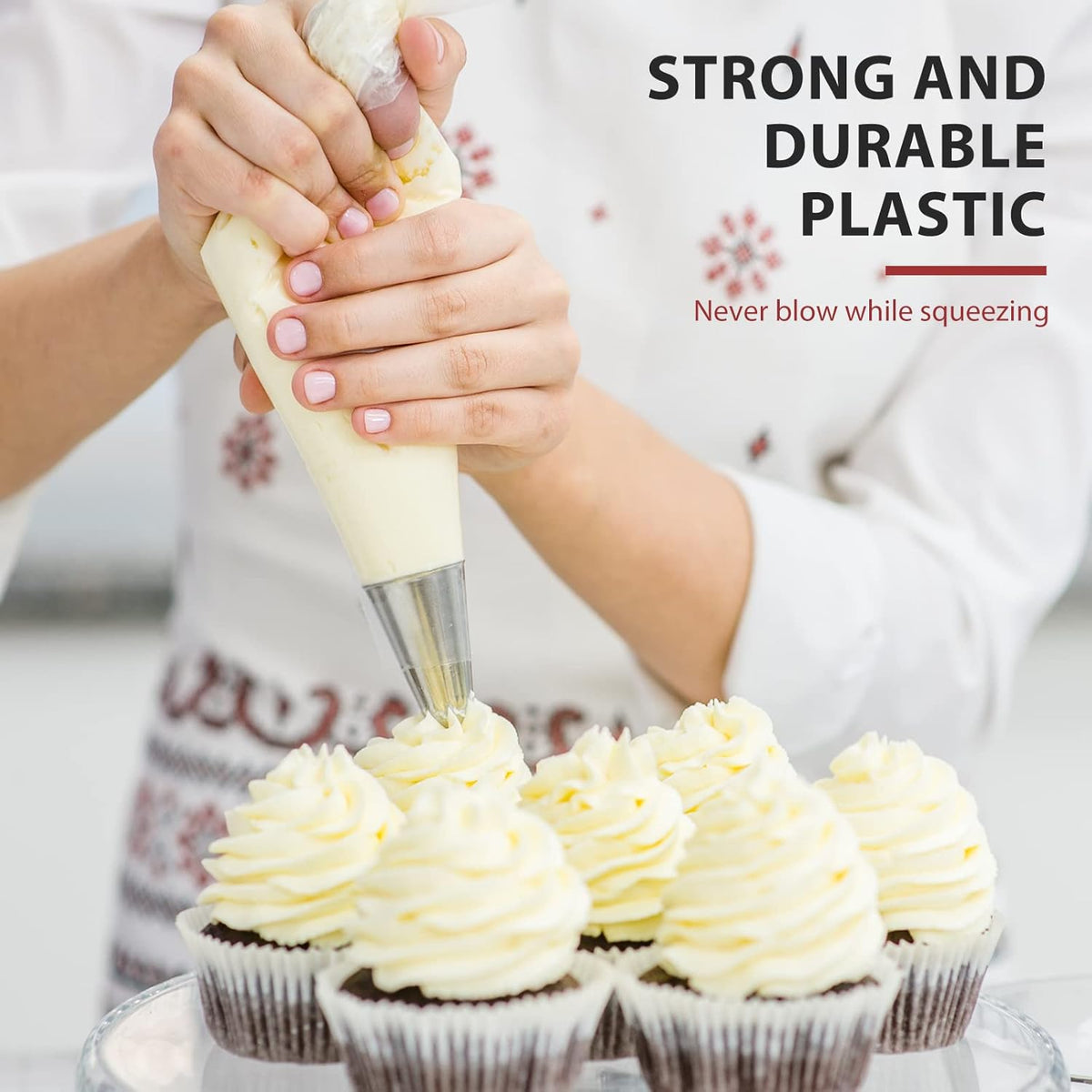 100pcs Disposable Small Piping Bags 8 inch for Cream Frosting Cake