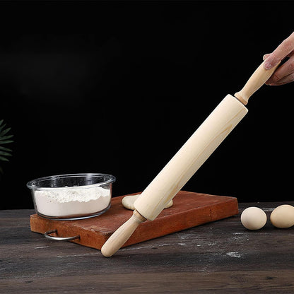 Rolling Pin, 13.8 Inch Wood for Kneading the Dough (L) Rolling Pin, 13.8 Inch Wood for Kneading the Dough of Baking Bread, Pizza, Cookie, Noodles (L)