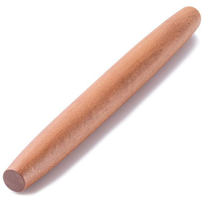 AISOSO French Rolling Pin for Baking,17.7 Inches Wooden Dough Roller,Brown