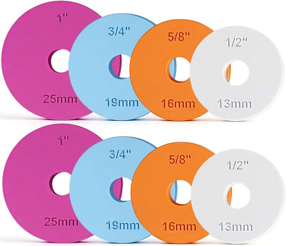 4 Pack Rolling Pin Guide Rings，Cake Pop Rolling pPn (1", 3/4", 5/8", 1/2")