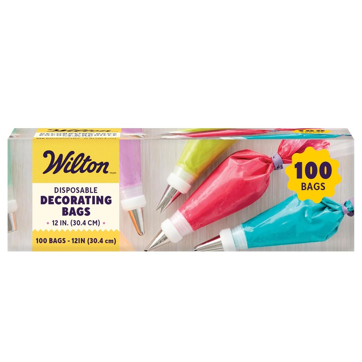 Wilton Disposable Decorating Bags, Piping Icing, 100-Count