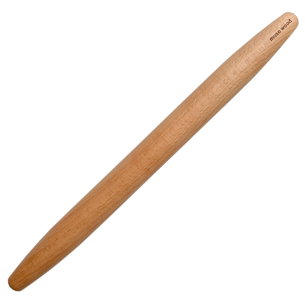 muso wood Wooden Rolling Pin for Baking, Beech Wood Tapered Rolling Pin
