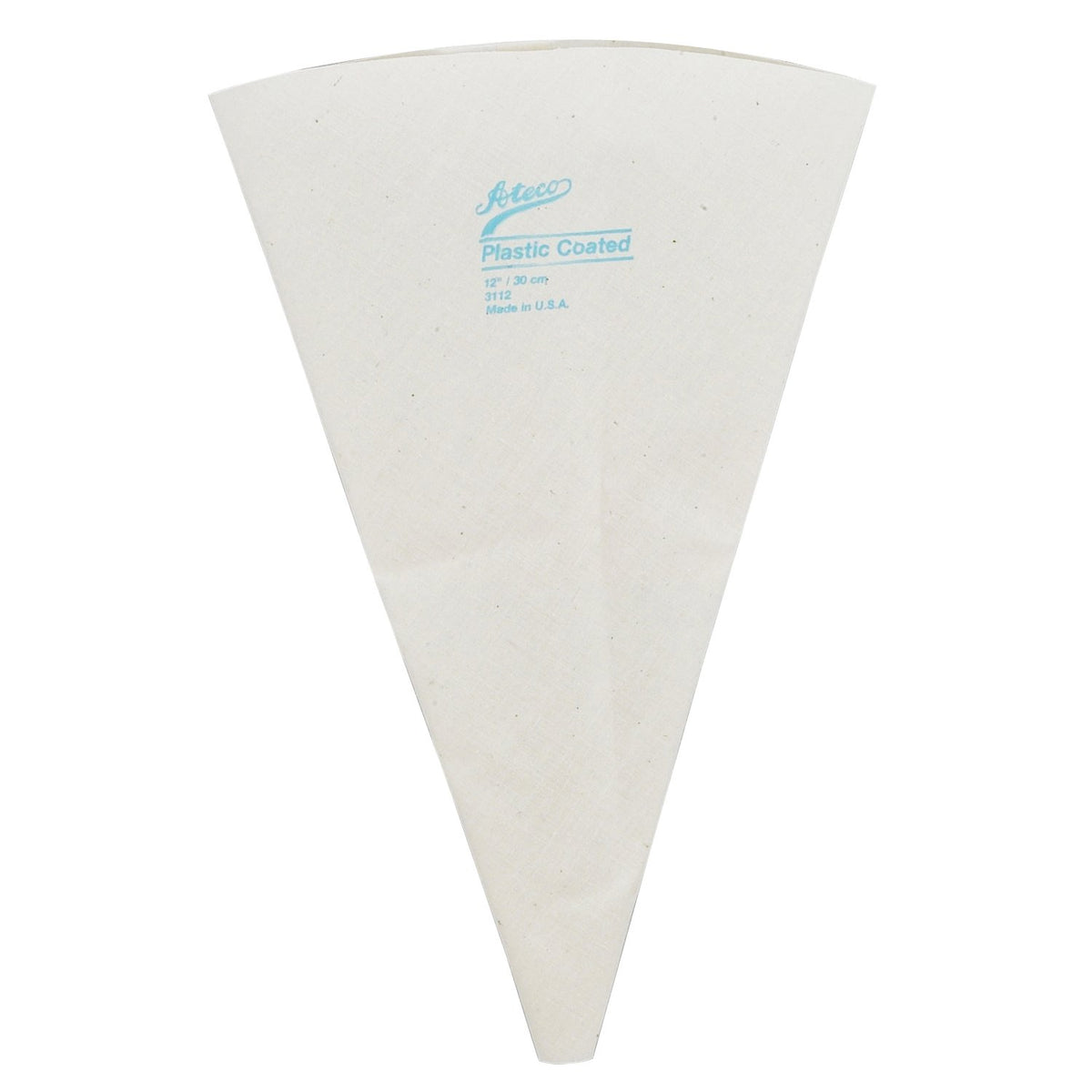 Ateco Plastic Coated Canvas Decorating Bag, 14-Inch, Reusable, Made in USA, White