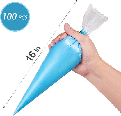 16 Inch Piping Bags Disposable, 100Pcs Large Pastry Bags