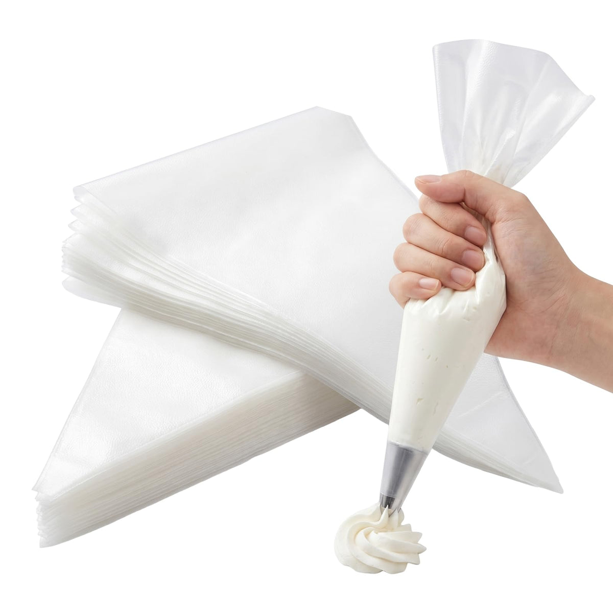 24'' Extra Large Piping Bags Disposable, 100 Pcs Thickened Piping Bags