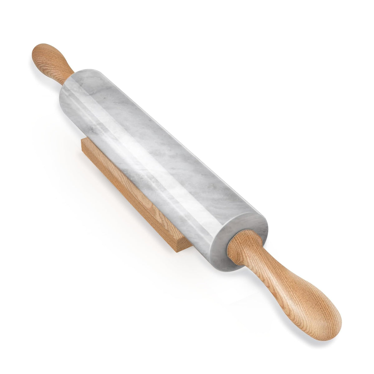 Koville Marble Rolling Pin, Non-Stick African Stone Polished Dough Roller, Pasta, Dumpling, Ravioli, Fondant, Pie Crust, Kitchen Baking Pastry Tools