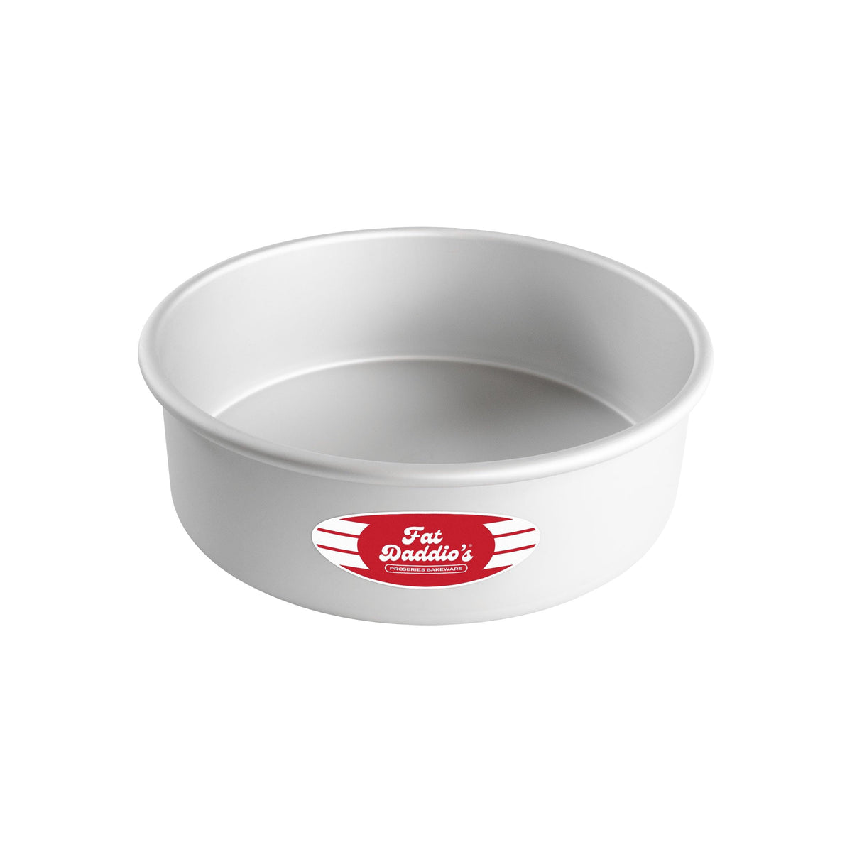 Fat Daddio's PRD-83SET Anodized Aluminum Round Cake Pans, 2 Piece Set, 8 x 3 Inch