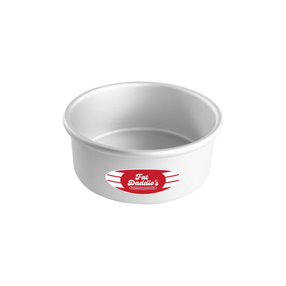 Fat Daddio's PRD-83SET Anodized Aluminum Round Cake Pans, 2 Piece Set, 8 x 3 Inch