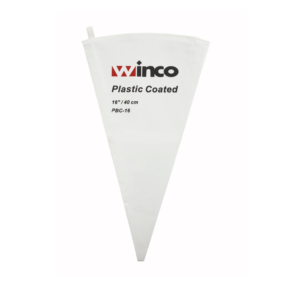 Winco Pastry Bag Cotton with Plastic Coating, 21-Inch,White,Medium