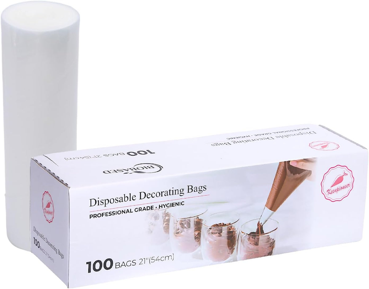 Keenpioneer Disposable Piping Bags 21 Inch