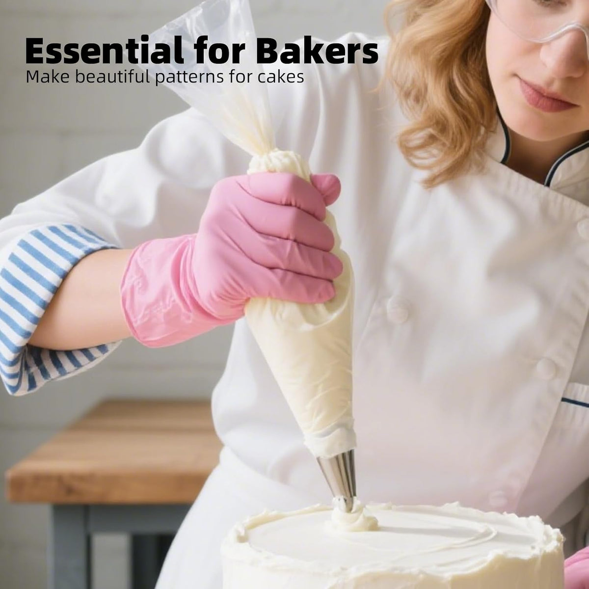 Homrelaxy 200 Pcs 12 Inch Tipless Piping Bags, Disposable Pastry Bags