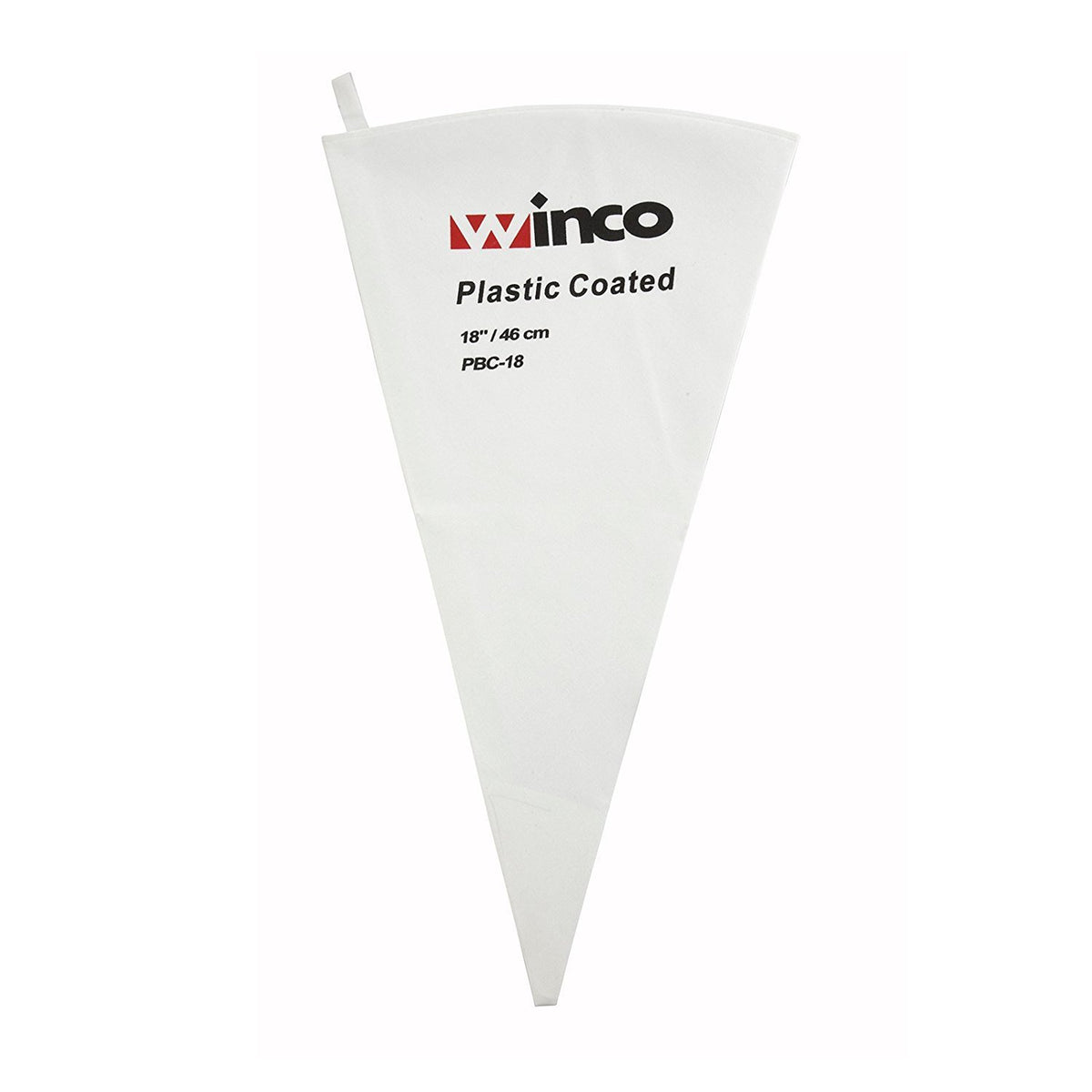 Winco Pastry Bag Cotton with Plastic Coating, 21-Inch,White,Medium
