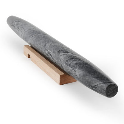 Koville Marble Rolling Pin, Non-Stick African Stone Polished Dough Roller, Pasta, Dumpling, Ravioli, Fondant, Pie Crust, Kitchen Baking Pastry Tools
