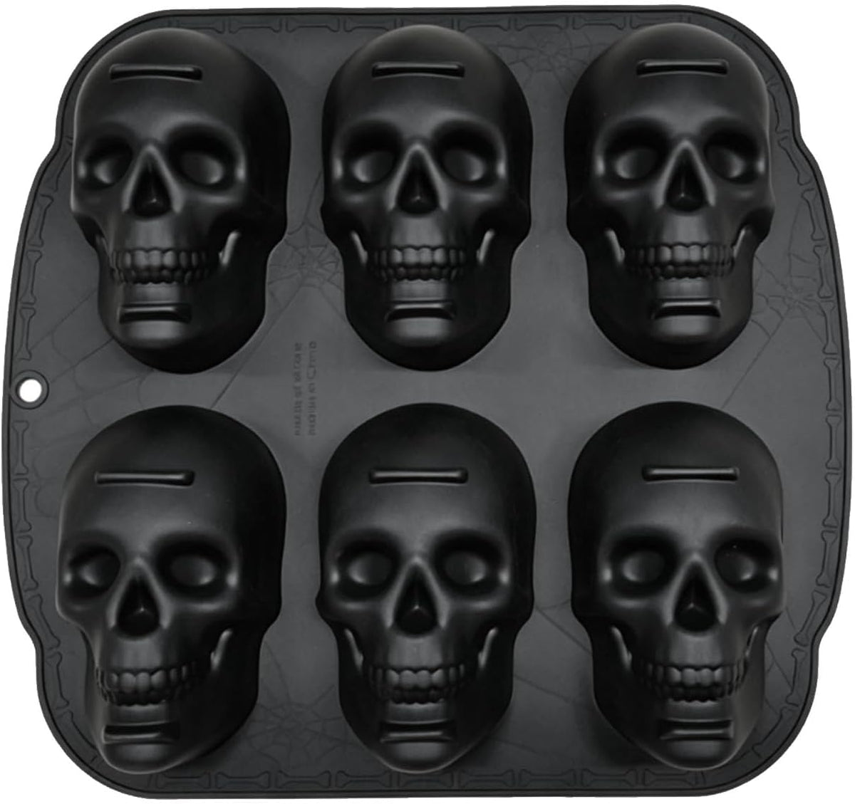 Skull Cake Pan Silicone Mold (6 Cavity)
