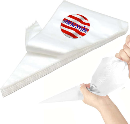 Large Pastry Bags Disposable, 100 Pcs 24 Inch Thickened Strong Decorating Bags for Frosting, Royal Icing, Professional Cake Supplies for Baking and Decorating