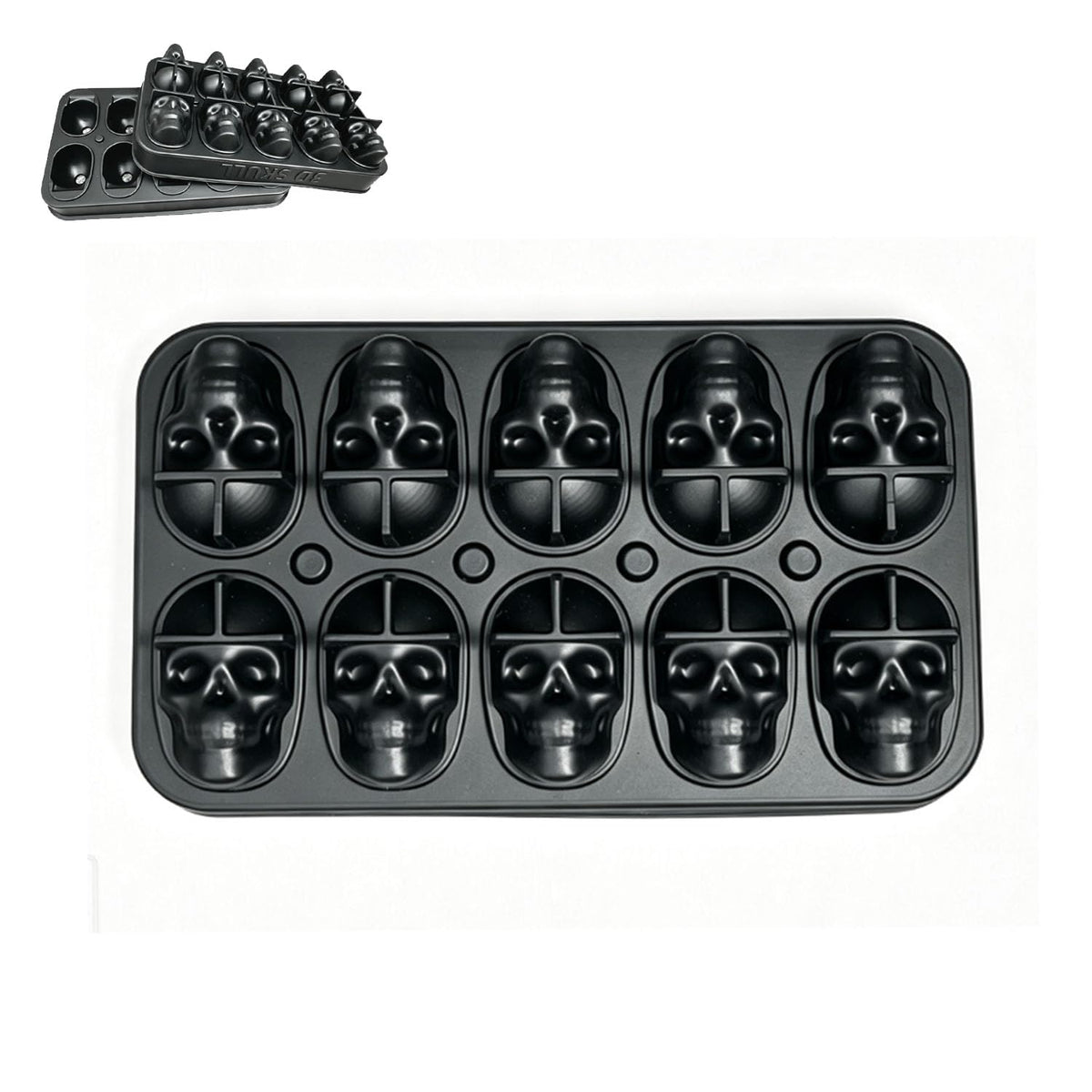 Skull Cake Pan Silicone Mold (6 Cavity)
